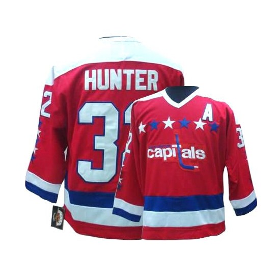 Washington Capitals #32 Dale Hunter Red All-Star Throwback CCM